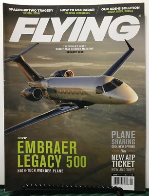 Flying Embraer Legacy 500 Plane Sharing ATP Ticket Feb 2015 FREE SHIPPING JB