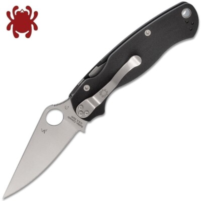 Spyderco Paramilitary 2 PM2 Left-Handed CPM-S45VN Satin Blade