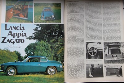 CC 1975 magazine article: LANCIA APPIA ZAGATO story of