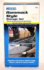 HIGHLAND Hammock Style Storage Net for Cars, Trucks, Vans, & SUVs - New Other/Op