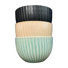 Modern Small Japanese Rice Bowls, Made in Japan, Multiple Available