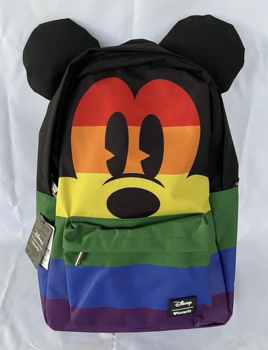 Disney Loungefly Mickey Backpack Rainbow Pride 2018 Edition New