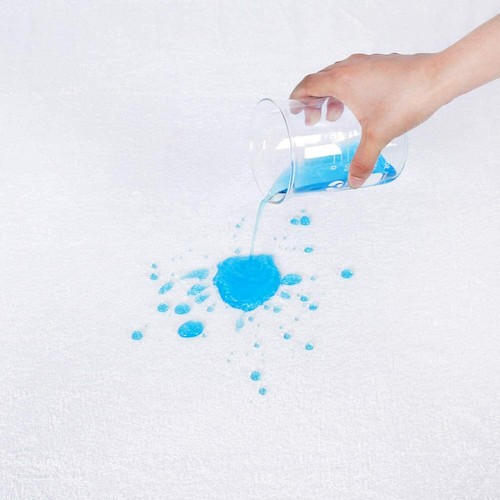 Super King Waterproof Mattress Protector Fitted , Anti Allergy Mattress Topper - Imagen 8 de 12