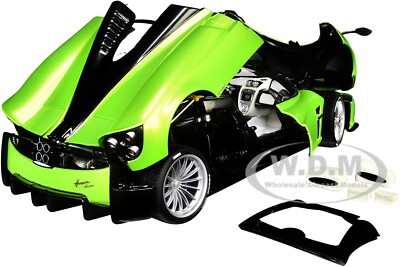 PAGANI HUAYRA ROADSTER VERDE FIRENZE GREEN & CARBON 1/18 MODEL CAR