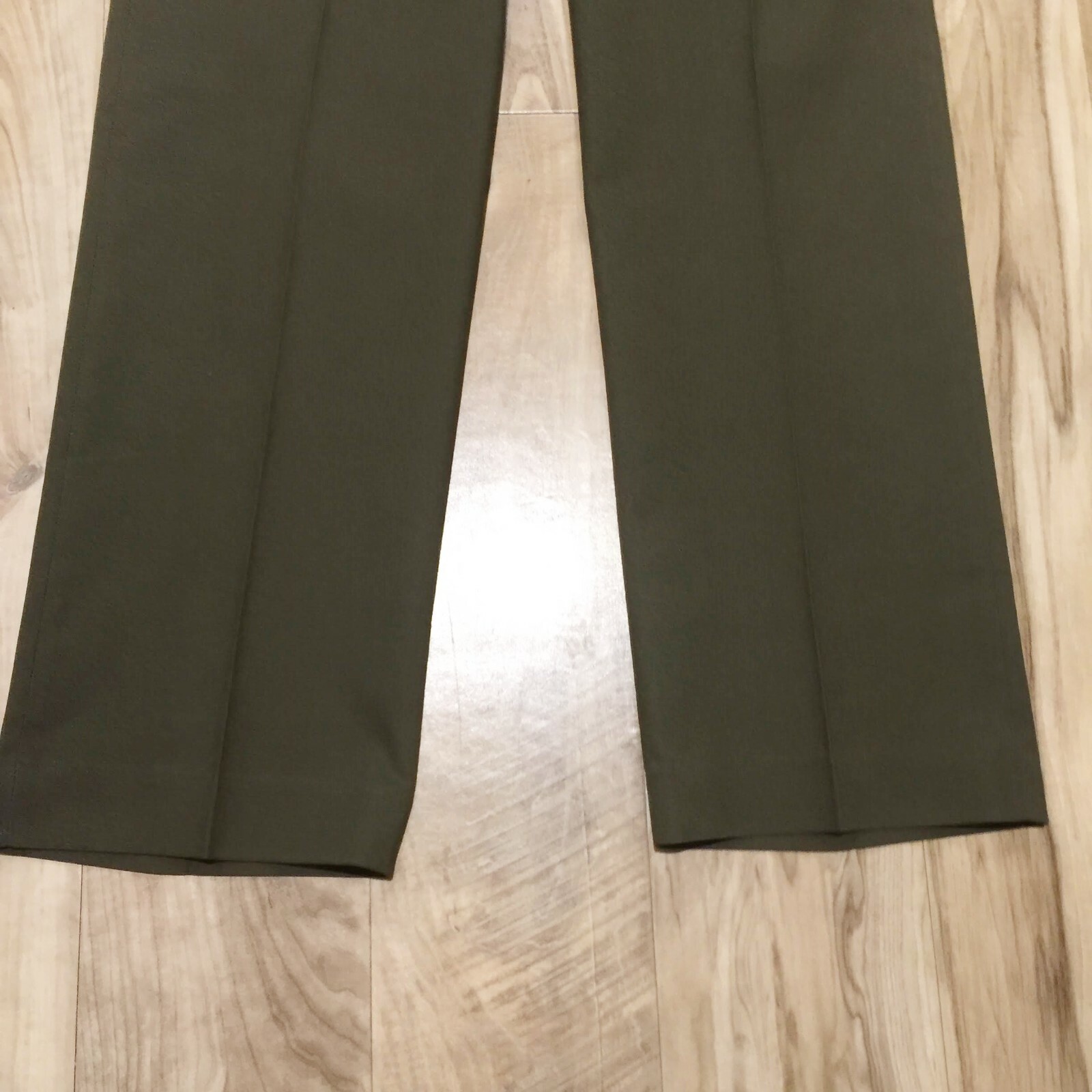NOS Vintage 70s HAGGAR Magic Stretch Flat Front Slacks 34x32* Brown Disco Pants