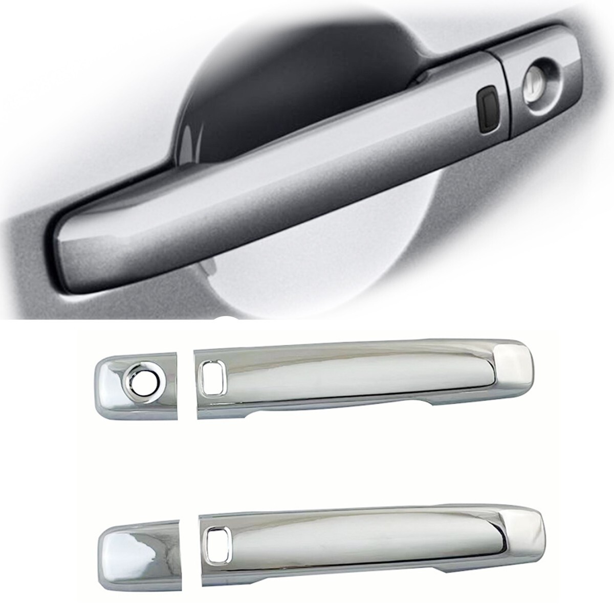 Chrome Smart Door Handle Covers for 2008-2013 Infiniti G37 Coupe