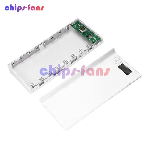 8*18650 Battery Box LCD Mobile Power Bank Case Kit Fai da Te Custodia di Ricarica Batteria - Foto 23 di 30