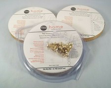 Lot 3 Packs Dritz Home 7/16" Decorative Nailhead Trim BRASS Item 44287