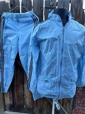 Vintage 80's Adidas Track Suit Jacket Pants Mens M Blue Vintage 80's Adidas Track Suit Jacket Pants Mens M Blue
