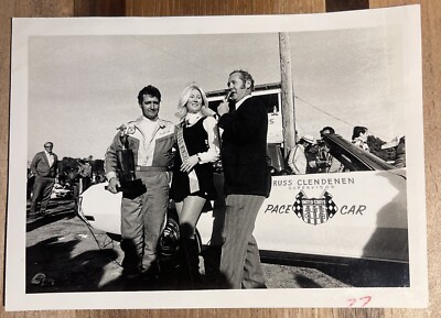 Vintage USAC Race Car Driver 5 x 7 Photo, Tom Bigelow Victory Lane at Winchester