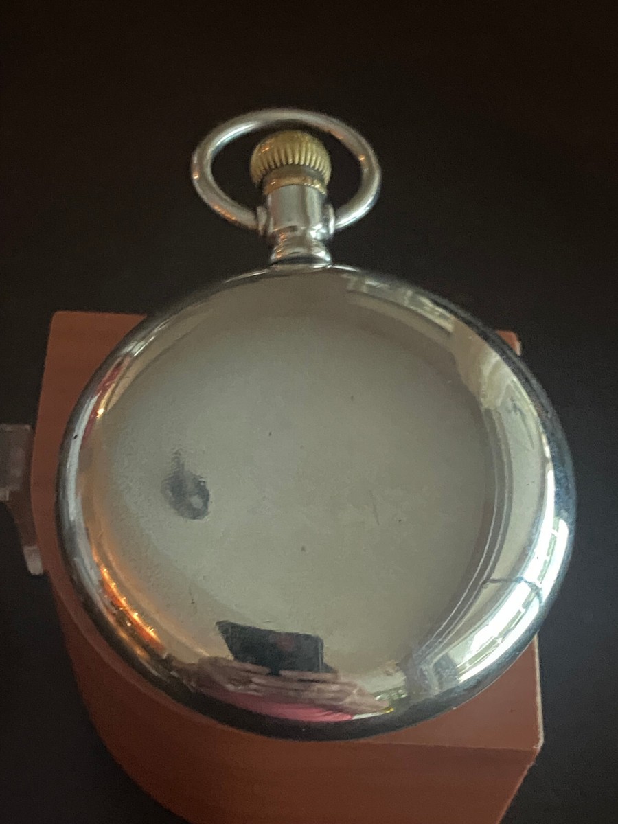 VINTAGE 18 SIZE CRESCENT SWING OUT POCKET WATCH CASE ONLY