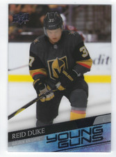 REID DUKE 2020-21 UPPER DECK SERIES 1 YOUNG GUNS ROOKIE **CLEAR CUT** - SSP