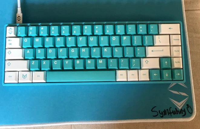 Symfuhny x Matrix 65% Mechanical Gaming Keyboard Blue Case Optical 