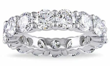 SIZE 8.5   4.00 CTTW Cubic Zirconia Brilliant Cut Eternity Band 