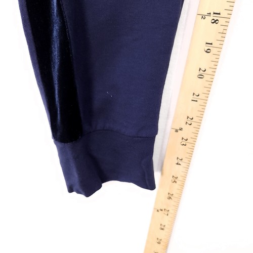 Eileen Fisher Velvet Stripe Jogger Pants Women's Stretch Pull On Navy Size PP/PT - Picture 10 of 14
