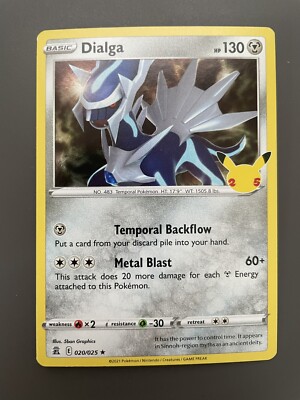 dialga pokemon card ebay Dialga - 20/25 - Holo Rare Celebrations Pokemon TCG