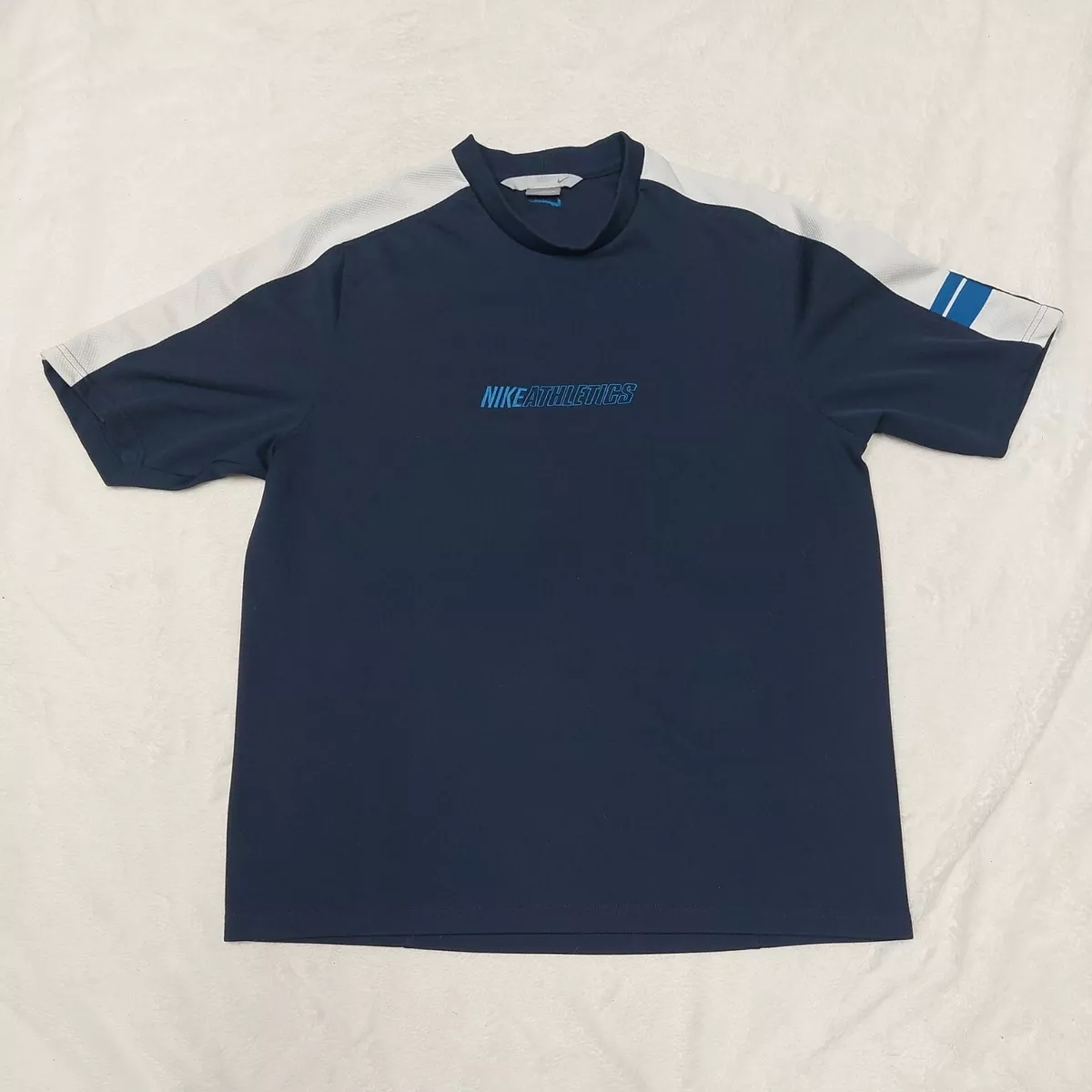 Navy blue workout shirt sale