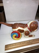 Vintage Haji Japan "Push Down Puppy" tin toy