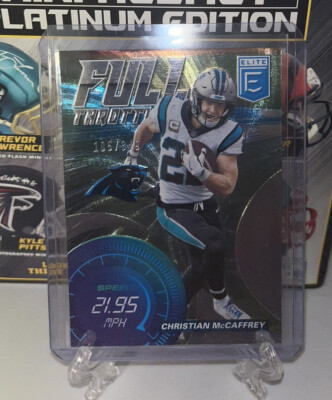 2021 Panini Donruss Elite Full Throttle Christian McCaffrey 105/349 FT2 Panthers