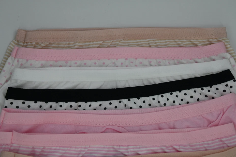 Girl's Fruit of the Loom Cotton Brief Panties 10-Pack Pink/White/Black/Tan 12 - Image 3 of 4