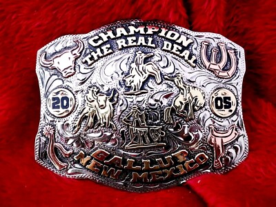 GALLUP NM PRO RODEO TOP HAND ALL AROUND CHAMPION TROPHY BUCKLE 2005 RARE 465
