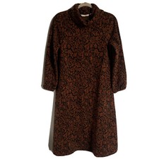 Soft Surroundings Petite Medium Multicolor Floral Metallic Mock Sweater Dress