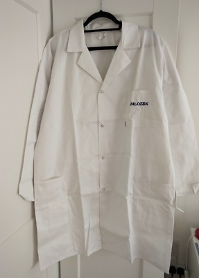 Lab Nursing Medical Labor White Coat Jacket Size L / XL / 16 / 18