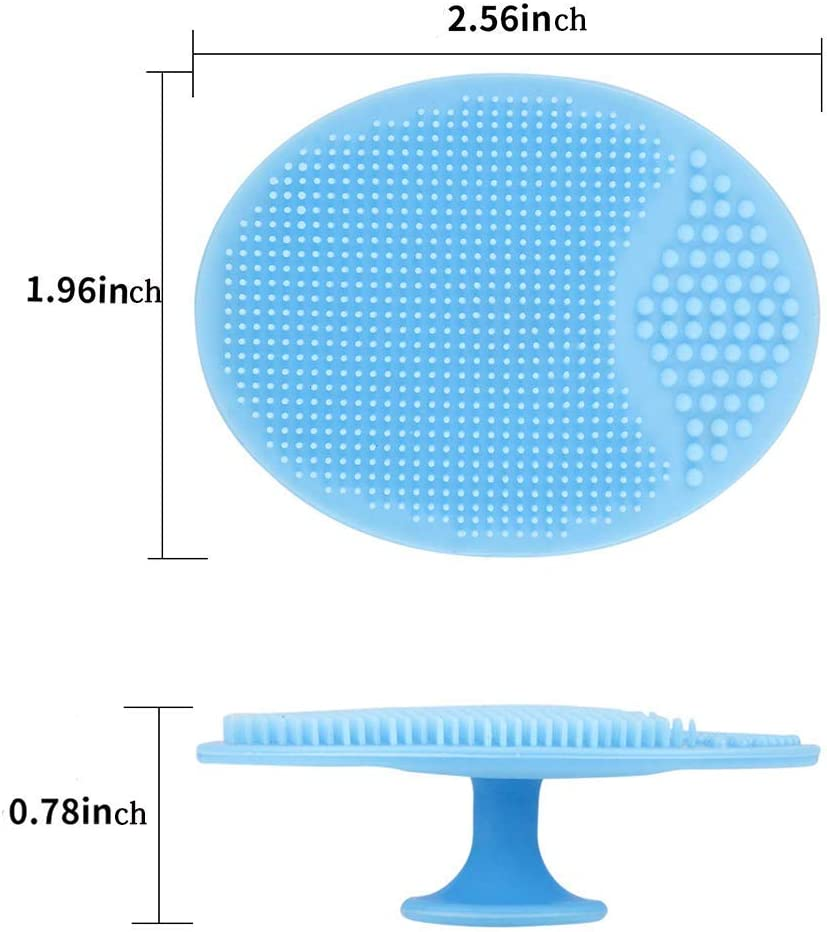 Baby Bath Silicone Brush 2 Pack Dry Skin, Cradle Cap Brush and Comb