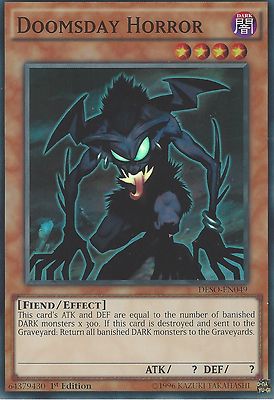 YU-GI-OH CARD SUPER RARE: DOOMSDAY HORROR - DESO-EN049 1ST EDITION