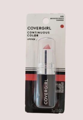 CoverGirl Continuous Color Lippenstift – Bronzed Peach [015], 0,13 Oz, Cremige Farbe Mit Langanhaltendem Finish