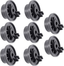 8pcs Lower Basket Wheels For Bosch For Siemens 611475 00611475 Dishwasher