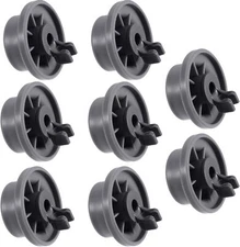 8Pcs Lower Basket Wheels For Bosch For Siemens 611475/ 00611475 Dishwasher
