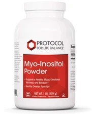 PROTOCOL FOR LIFE BALANCE Myo-Inositol Powder Energy Boost, Sleep Support 1lb.
