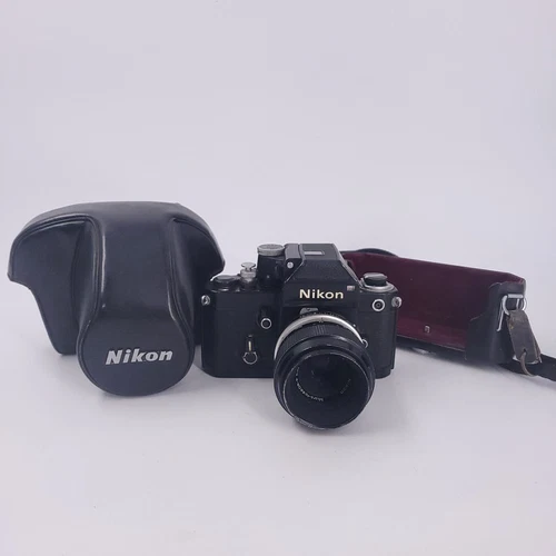 READ Nikon F2 Photomic 55mm SLR Film Camera With Case