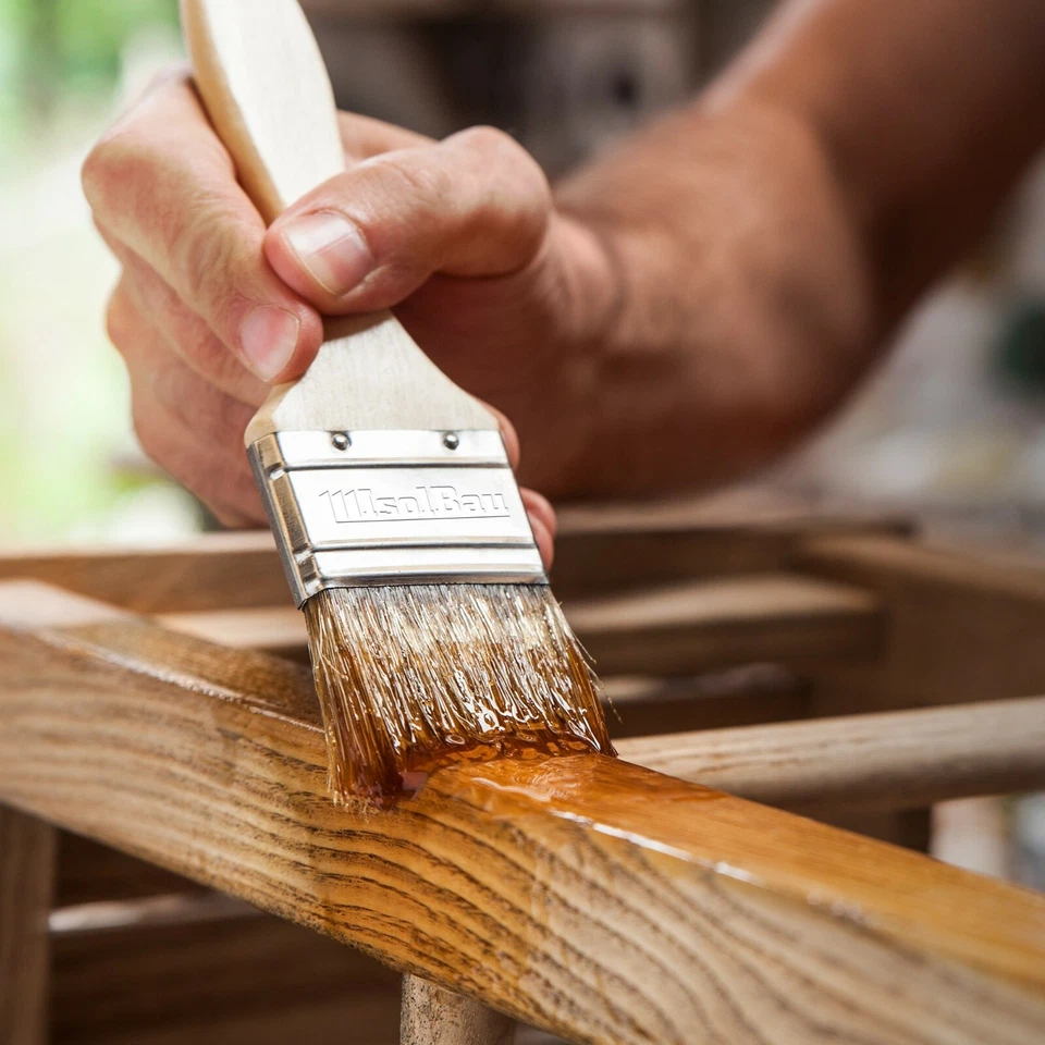 Natürliches LEINÖL- FIRNIS 1L - 25L Holzöl Leinöl Firnis Harzfrei Holzschutz - Bild 3 von 4