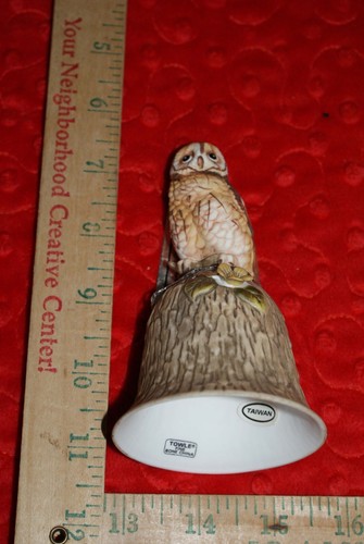 3 campanas de pájaro porcelana hueso fino toalla búho azul jay/cardenal/búho marrón envío rápido - Imagen 14 de 24