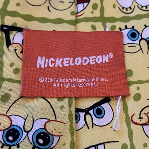 Vintage 2004 Nickelodeon Polyester Made In China Spongebob Squarepants Faces - Picture 8 of 9