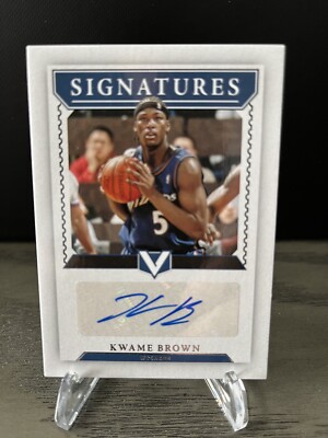 Kwame Brown 2022 Chronicles Vertex #VS-KWB Signatures Auto Wizards 