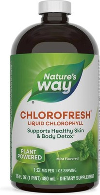 Nature's Way Chlorofresh, Liquid Chlorophyll, Healthy Skin & Body Detox 16 Fl Oz