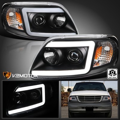 TRIOPO LED撮影灯 本体×4台まとめ売　中古 Black Fits 1997-2002 Ford F150 Expedition Projector Headlights