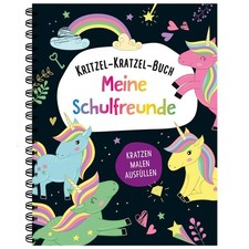Kritzel-Kratzel-Buch Meine Schulfreunde (Einhörner) 9783849948306