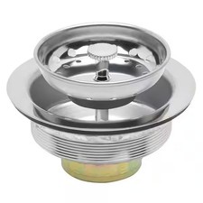 Stainless Steel Fixed Post Kitchen Sink Strainer Polished Finish USA