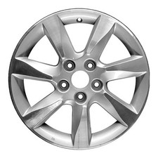 Wheel 17 5x120 Aluminum Silver Metallic Machined Fits 2012-2014 Acura Tl