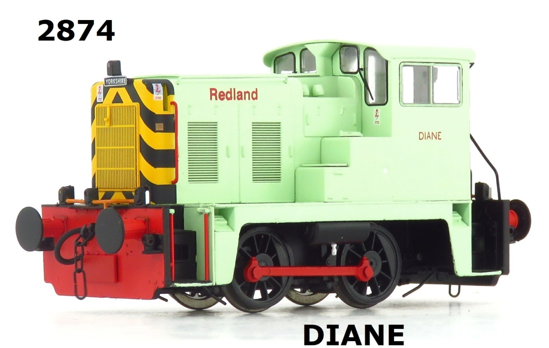 Heljan 2874 Class 02 Diane (ex-D2867) In Redland Khaki Livery O Gauge