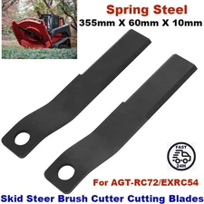 10MM Skid Steer Brush Cutter Cutting Blades Kit For  AGT-RC72/EXRC54 - Steel