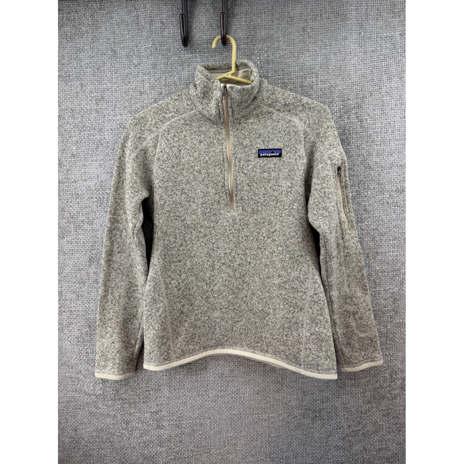 Patagonia Better Sweater 1/4 Zip Women's Small Fleece Pullover Oatmeal Heather