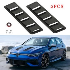 For Vw Golf 2pcs Carbon Fiber Hood Vent Scoop Louver Scoop Cover Air Flow Intake For Vw Golf 2pcs Carbon Fiber Hood Vent Scoop Louver Scoop Cover Air Flow Intake