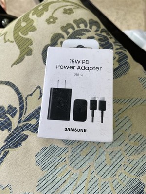 Original Samsung 15W PD Power Adapter Fast Charger & USB-C Cable **NEW VERSION**