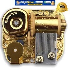 Golden 18-Note Sankyo Music Box Mechanism for DIY Projects Unchained Melody