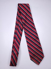 Mens Formal Necktie 55"Lx3"W Navy/Red Neck Tie